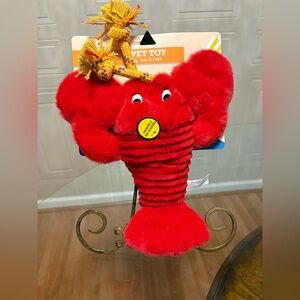 Kensington  Lobster 🦞 Dog Toy With Clinker & Squeaker 16” Very Cute